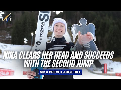 Nika fixes the mistakes quick and comes through for a victory! | FIS Ski Jumping